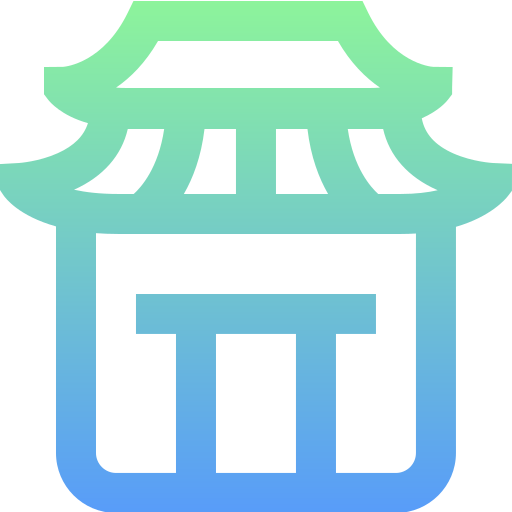 Pagoda Super Basic Straight Gradient icon