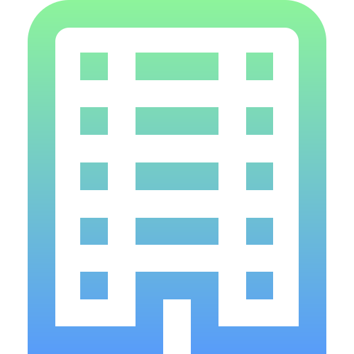 建物 Super Basic Straight Gradient icon