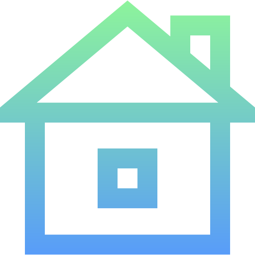 huis Super Basic Straight Gradient icoon
