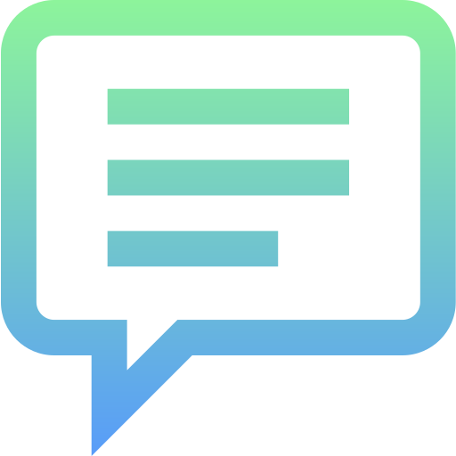 Chat Super Basic Straight Gradient icon