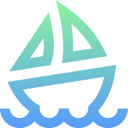Sailboat Super Basic Straight Gradient icon
