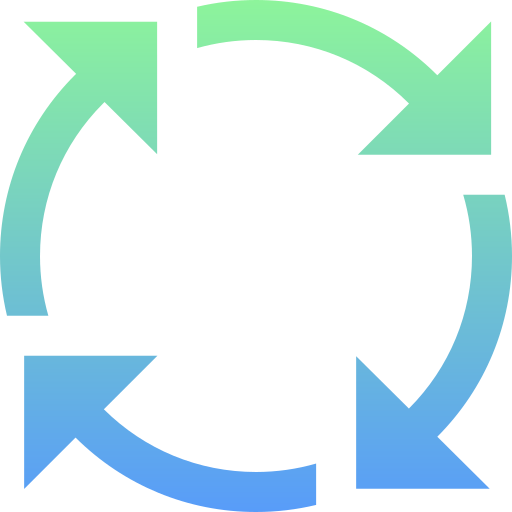 リサイクル Super Basic Straight Gradient icon