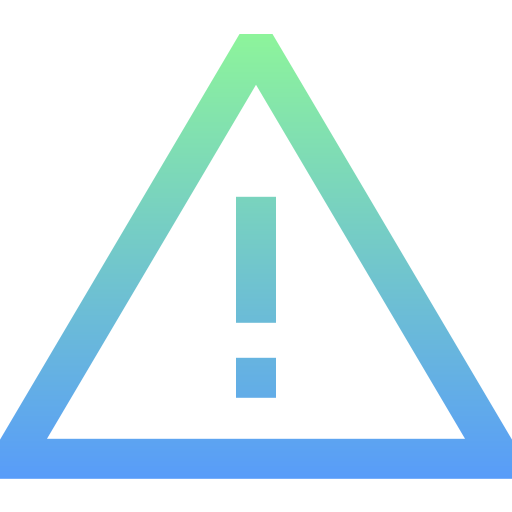 Warning Super Basic Straight Gradient icon