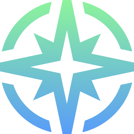 Wind rose Super Basic Straight Gradient icon