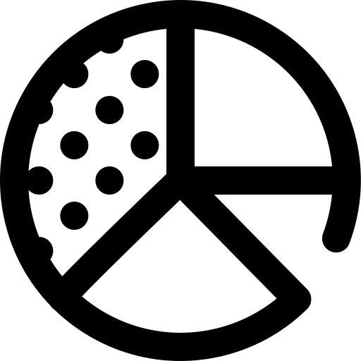 diagramme circulaire Super Basic Omission Outline Icône