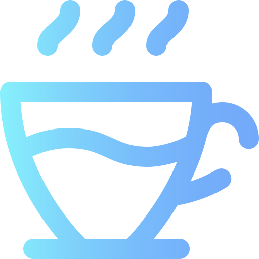 Coffee cup Super Basic Omission Gradient icon