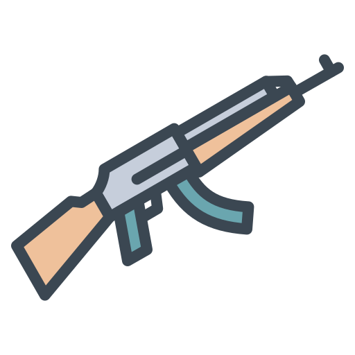 ak47 Generic color lineal-color icon