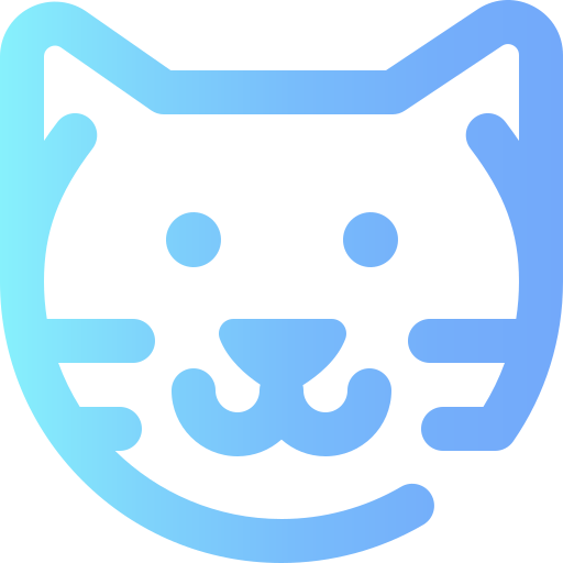 Кошка Super Basic Omission Gradient иконка