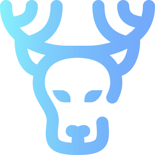 鹿 Super Basic Omission Gradient icon