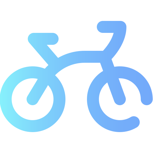 Bicycle Super Basic Omission Gradient icon