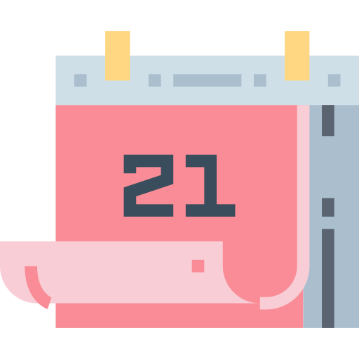 Calendario Smalllikeart Flat icono