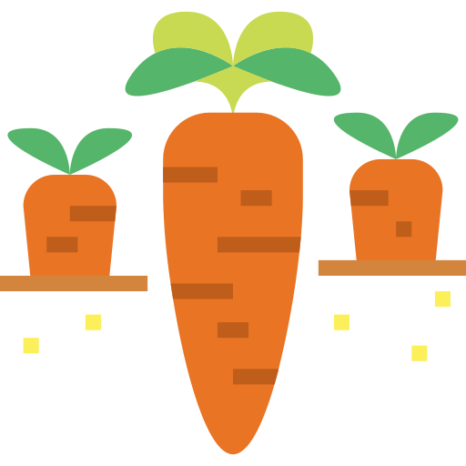 Carrot Smalllikeart Flat icon