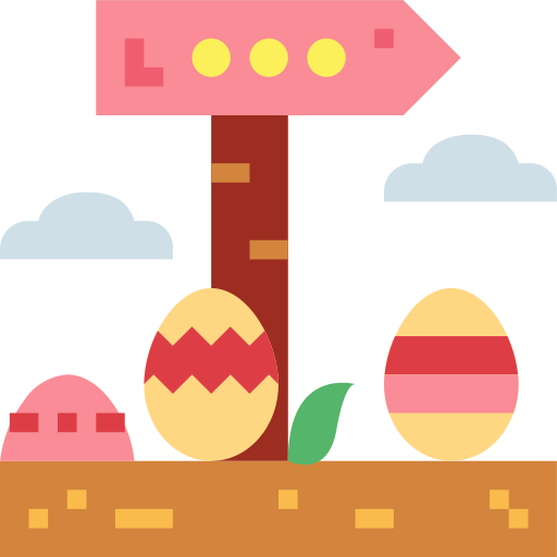 El huevo de Pascua Smalllikeart Flat icono