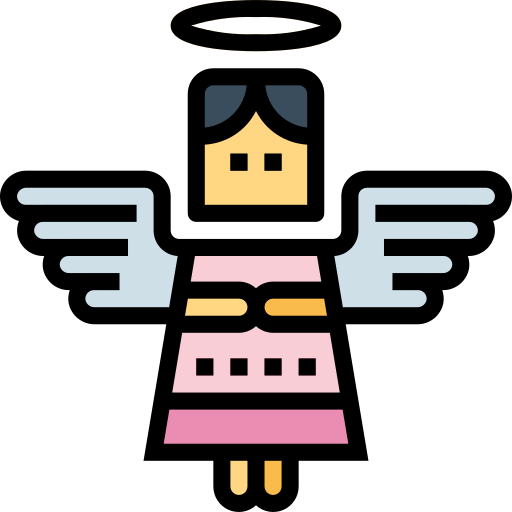 Angel Smalllikeart Lineal Color icon