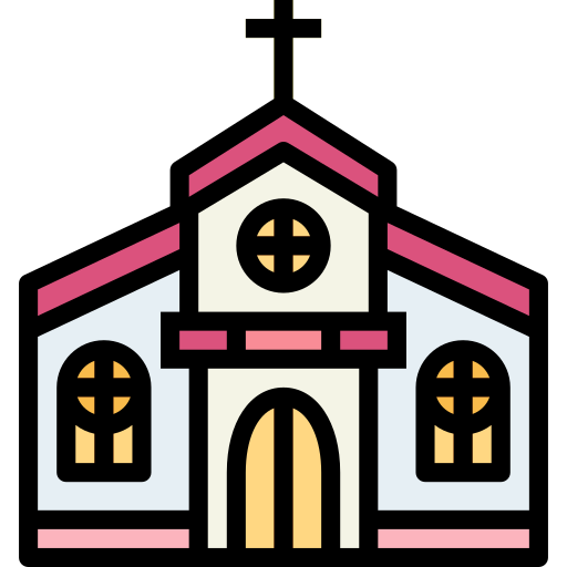 Iglesia Smalllikeart Lineal Color icono