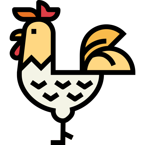 Курицы Smalllikeart Lineal Color иконка