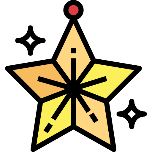 Estrella Smalllikeart Lineal Color icono