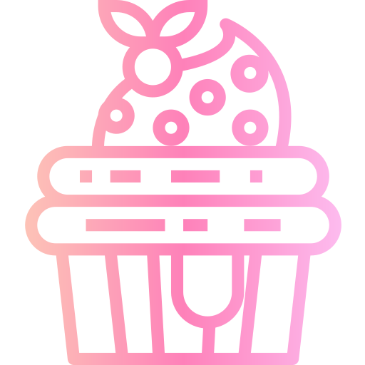 カップケーキ Smalllikeart Gradient icon