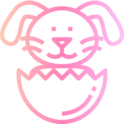 Bunny Smalllikeart Gradient icon