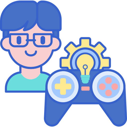 Game developer Flaticons Lineal Color icon