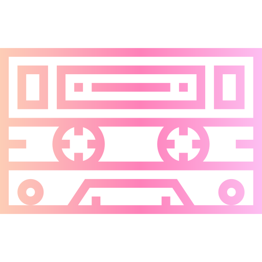 Cassette Smalllikeart Gradient icon