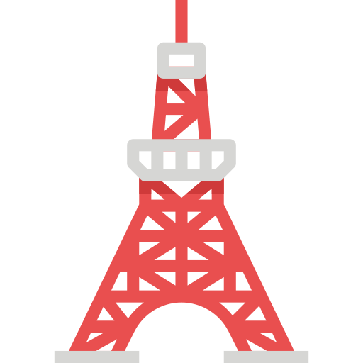 torre di tokyo Aphiradee (monkik) Flat icona