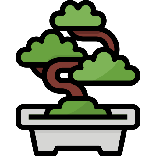 bonsai Aphiradee (monkik) Lineal Color icon