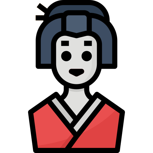 geisha Aphiradee (monkik) Lineal Color icona