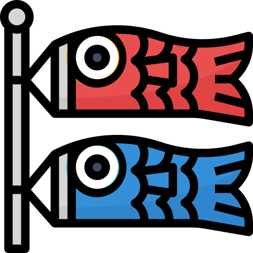 Koinobori Aphiradee (monkik) Lineal Color icon