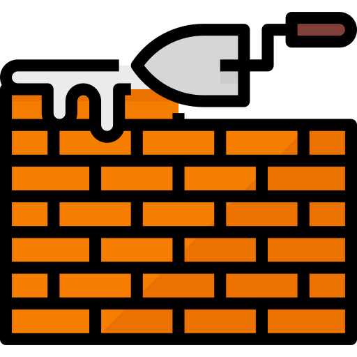 Brick wall Aphiradee (monkik) Lineal Color icon