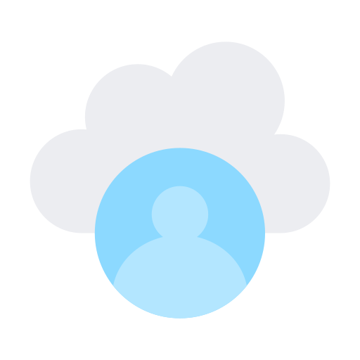 użytkownik chmury Generic color fill ikona