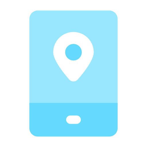 aplicación de localización móvil Generic color fill icono