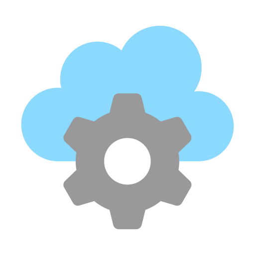 Cloud settings Generic color fill icon