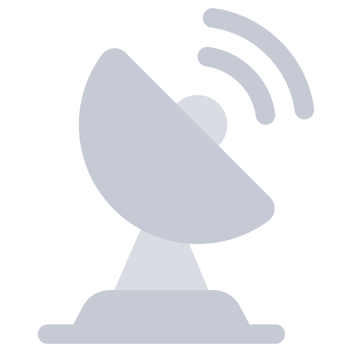 Dish antenna Generic color fill icon