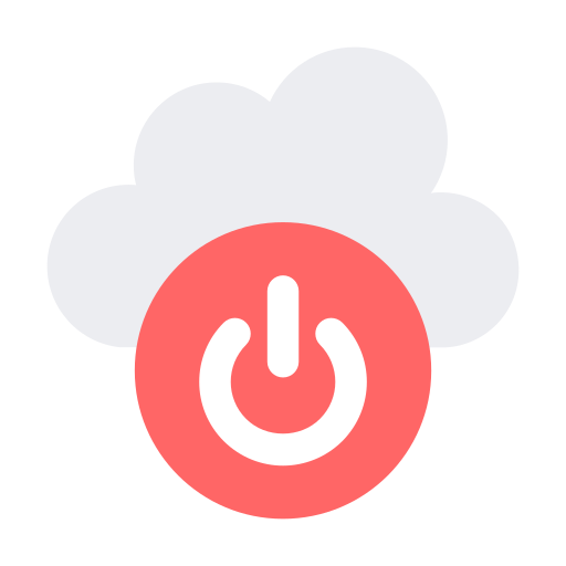 Cloud power Generic color fill icon