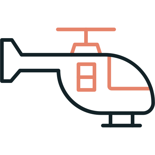 helicóptero Generic color outline Ícone