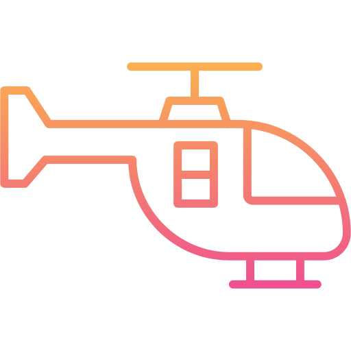 helicóptero Generic gradient outline Ícone