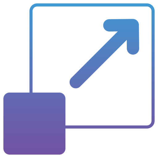 Scalability Generic gradient fill icon