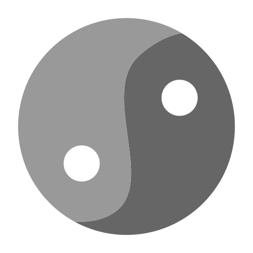 ying yang Generic color fill icoon