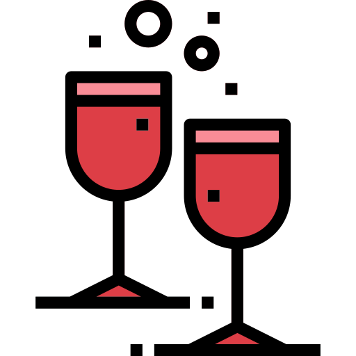 ワイン Smalllikeart Lineal Color icon