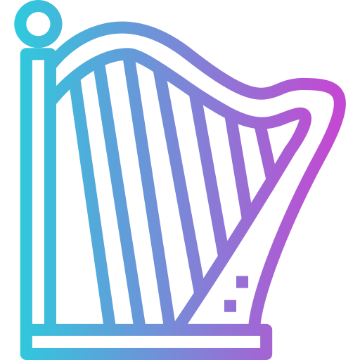 Harp Smalllikeart Gradient icon