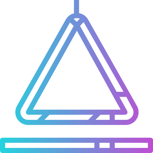 Triángulo Smalllikeart Gradient icono