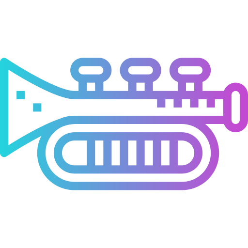 trompete Smalllikeart Gradient icon