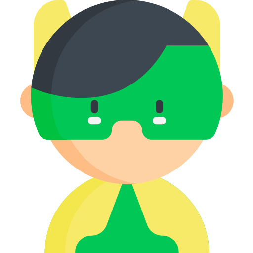 Superhero Kawaii Flat icon