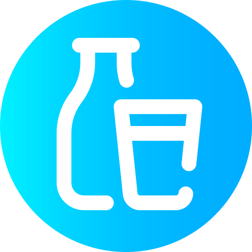 Lactose intolerant Super Basic Omission Circular icon