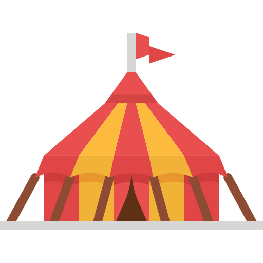 tenda da circo Aphiradee (monkik) Flat icona