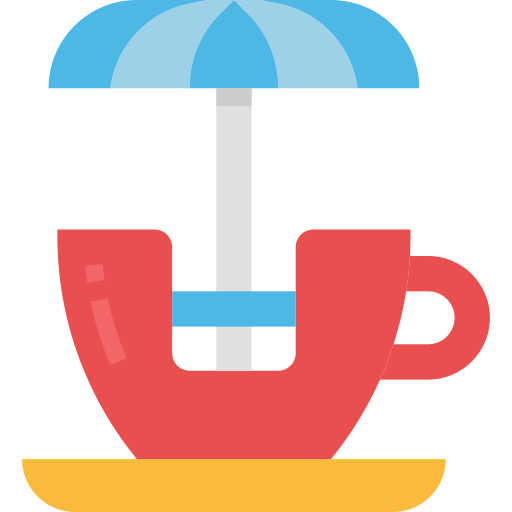 Spinning teacup Aphiradee (monkik) Flat icon