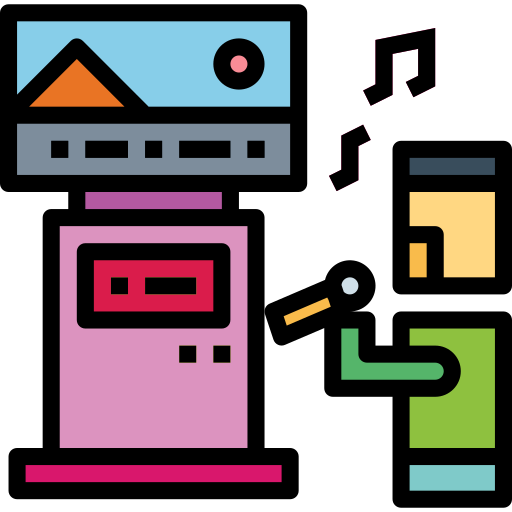 Karaoke Smalllikeart Lineal Color icon