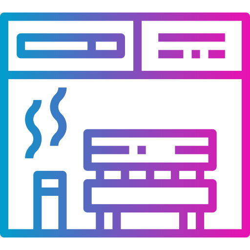 Salón de fumar Smalllikeart Gradient icono