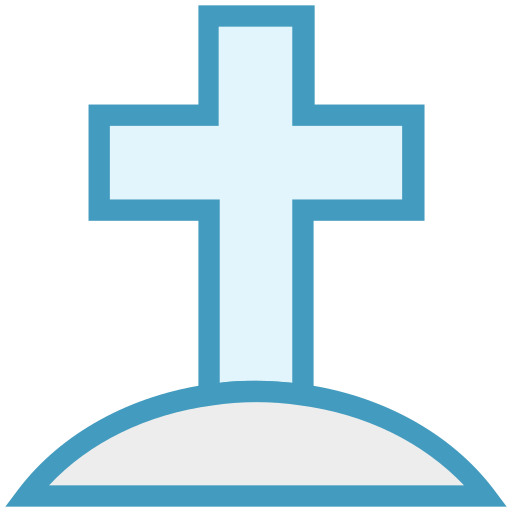 Tomb cross Generic color lineal-color icon